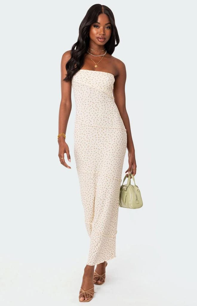 Edikted Lynn Ribbed Maxi Dress 1