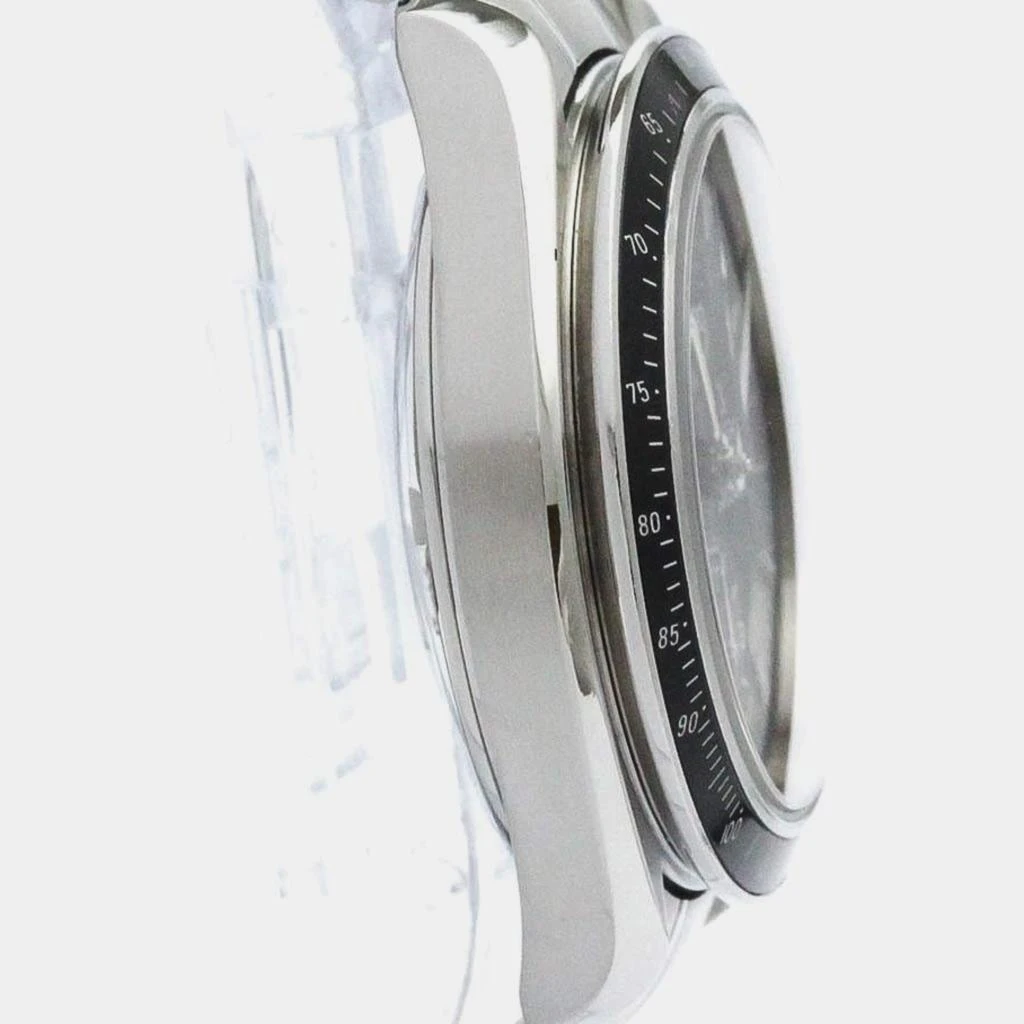Omega Omega Black Stainless Steel Speedmaster 3210.50 Automatic Men's Wristwatch 39 mm 5