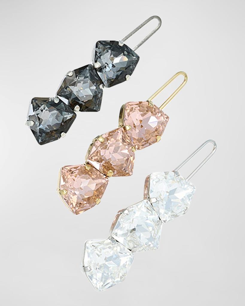 L. Erickson Crystal Tige Boule Clips