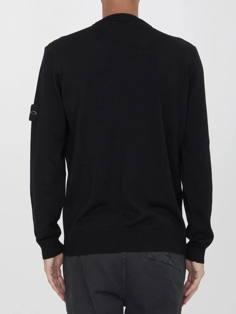 Stone Island Black Wool Jumper 4