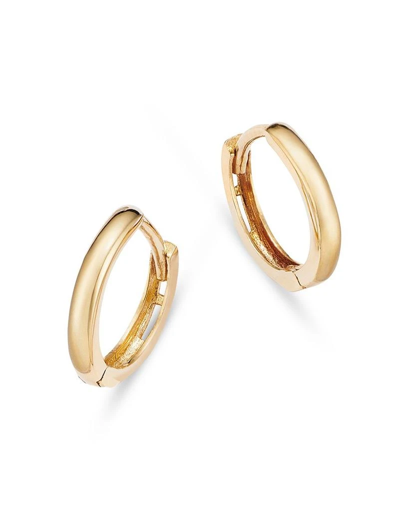 Moon & Meadow 14K Yellow Gold Extra Small Huggie Hoop Earrings 1