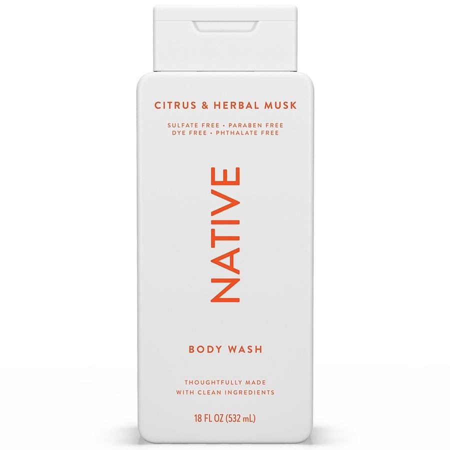 Native Sulfate Free Body Wash for Men and Women Citrus & Herbal Musk