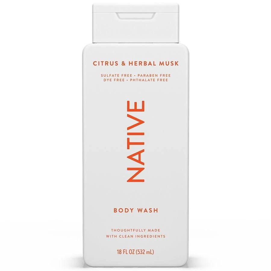 Native Sulfate Free Body Wash for Men and Women Citrus & Herbal Musk 2