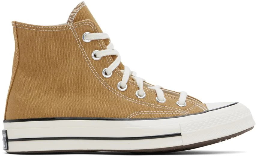 Shop Tan Chuck 70 High Top Sneakers on Sale at BeyondStyle – Get