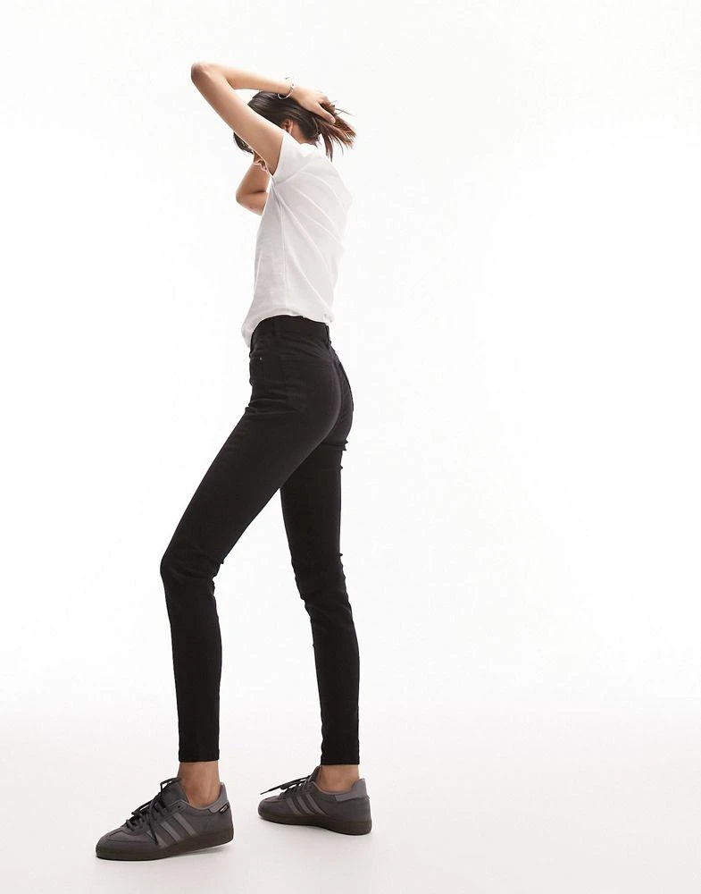 Topshop Topshop high rise Jamie jeans in black 1