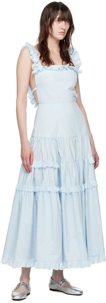 Molly Goddard Blue Maggie Midi Dress 4