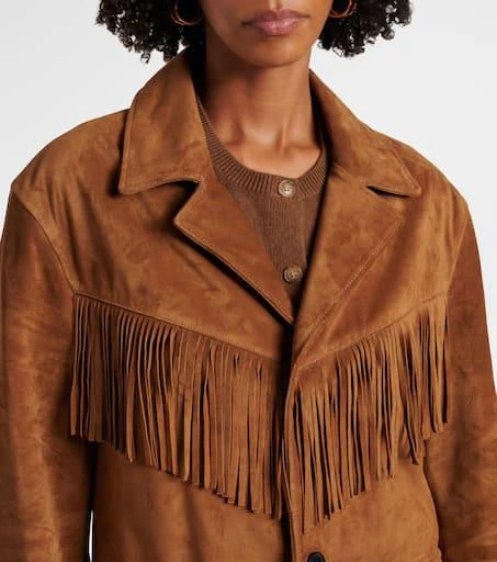 Nili Lotan Maelle fringed suede jacket 4