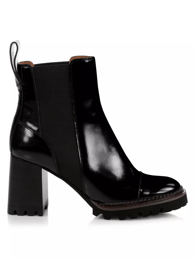 See by Chloé Mallory Lug-Sole Leather Chelsea Boots