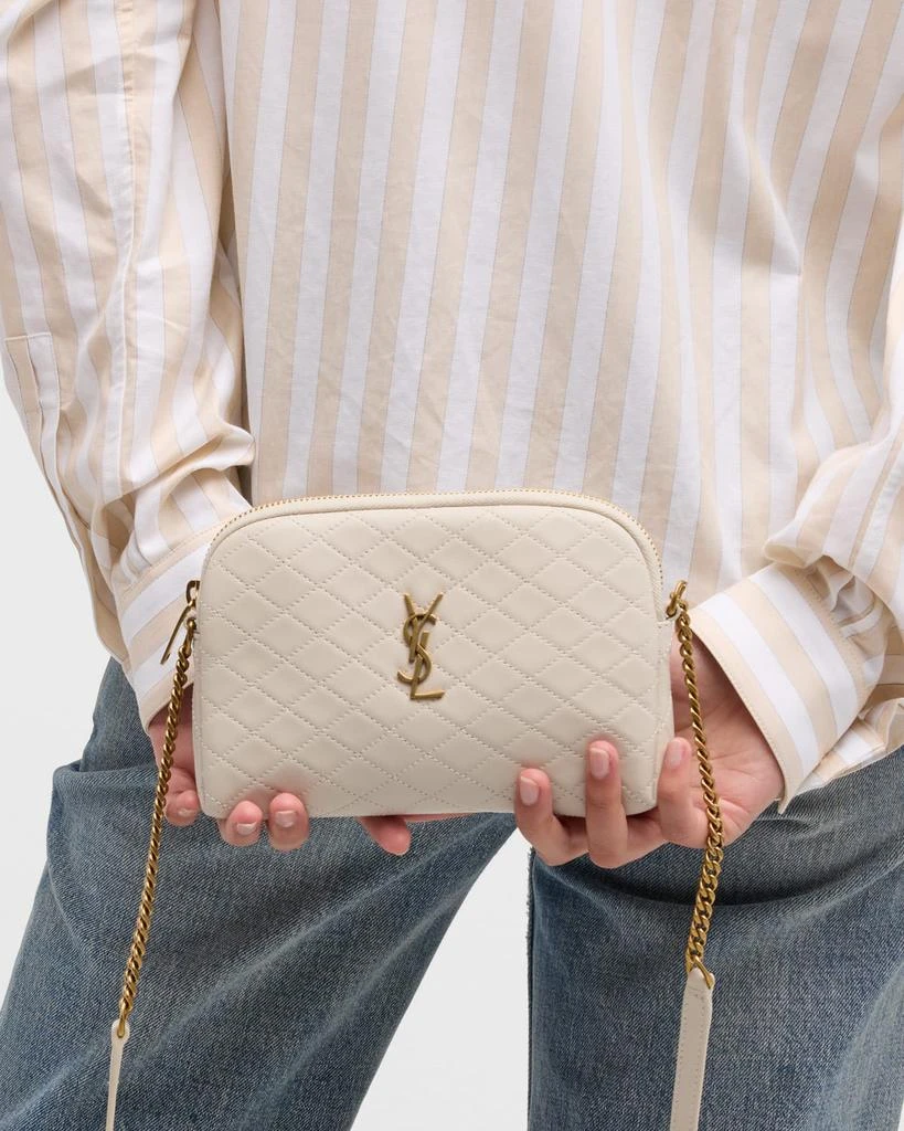 Yves Saint Laurent Gaby Mini YSL Crossbody Bag in Quilted Leather 4