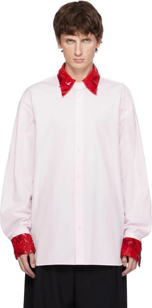 Dries Van Noten Pink Sequins Shirt 1