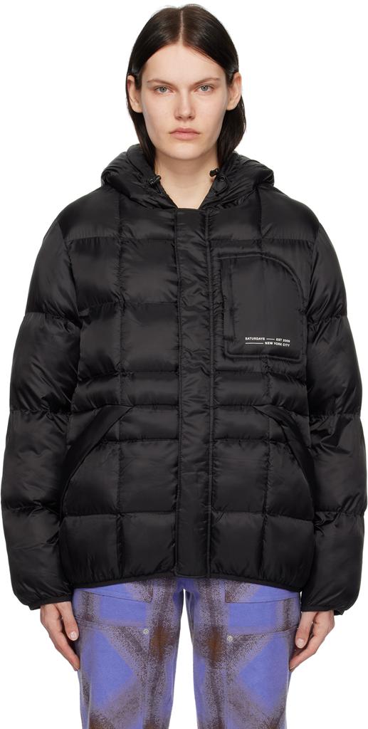 Saturdays NYC Black Momo Puffer Jacket