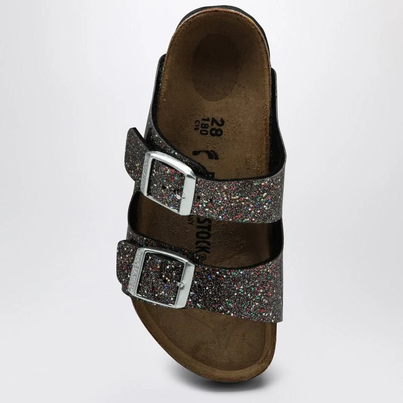 Birkenstock Slide Arizona Birko-Flor Cosmic Sparkle black 3