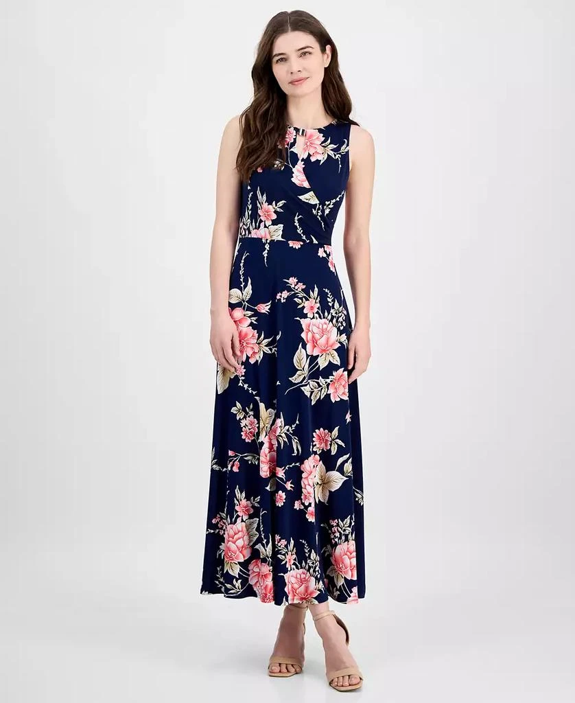 Sandra Darren Women's Floral-Print Sleeveless Maxi Dress 1