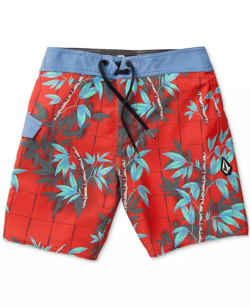 Volcom Big Boys Lido Printed Mod Swim Trunks 1