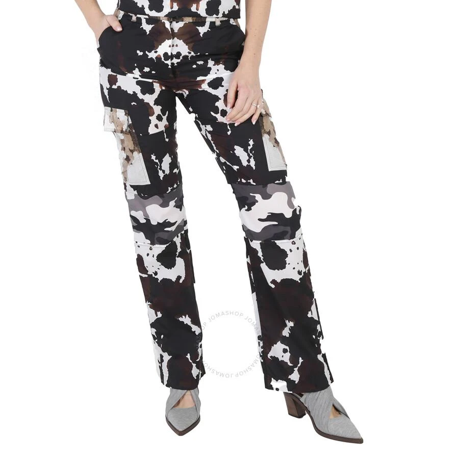 Burberry Camouflage-Print Nylon Panelled Cargo Trousers 1