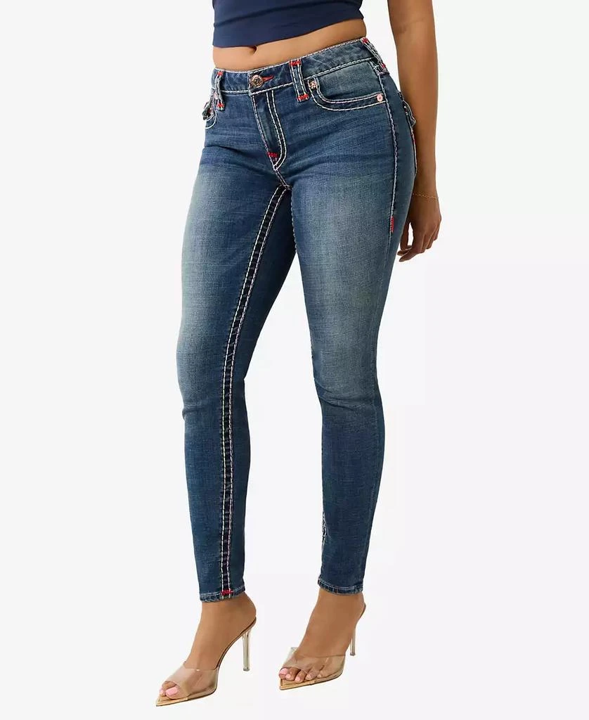 True Religion Women's Jennie Super T Flap Skinny Jeans 3