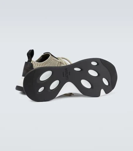 Berluti Shadow knitted and leather sneakers 7
