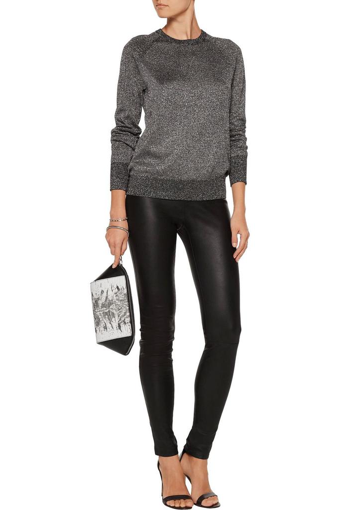 Equipment Sloane metallic wool-blend sweater