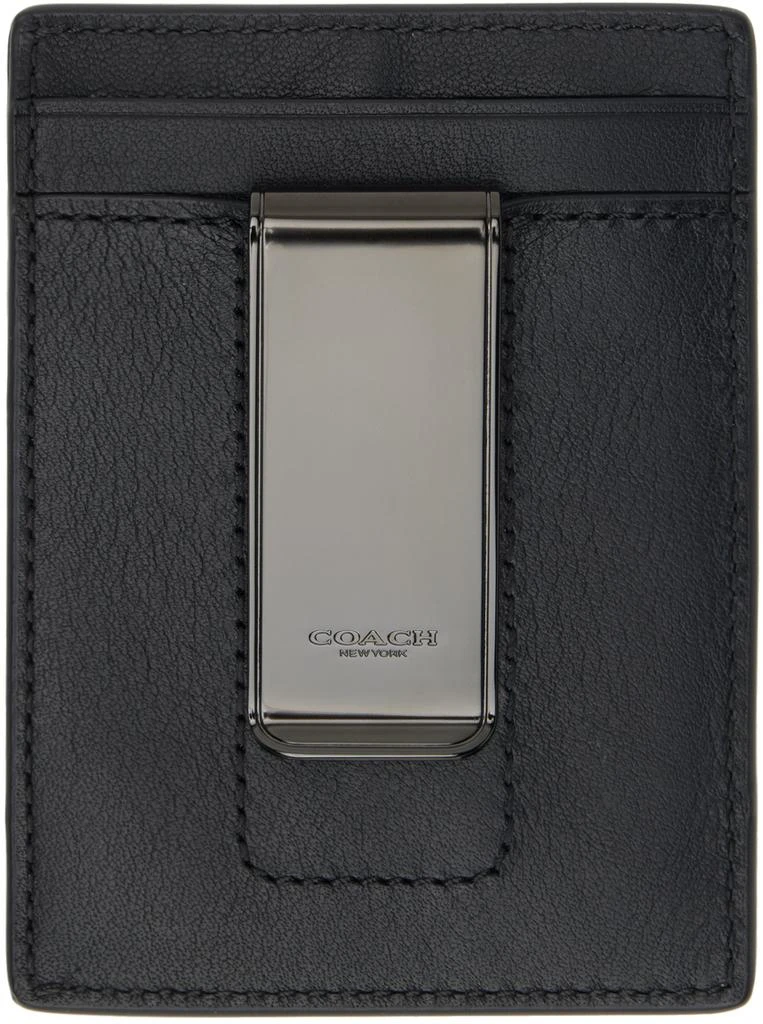 Coach Black Money Clip Card Holder 2