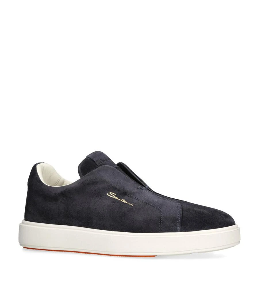 Santoni Suede Slip-On Clean Icon Sneakers 3