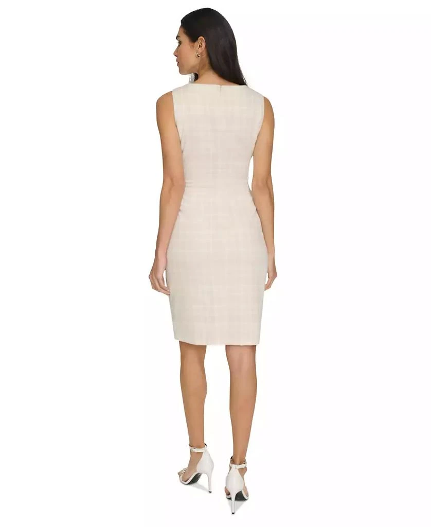 Calvin Klein Women's Plaid Starburst Sheath Dress 5