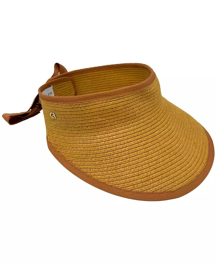 Cole Haan Packable Straw Visor Hat 1