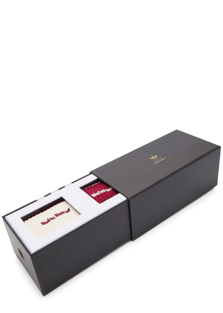 Adidas Logo cotton-blend socks - set of two 1