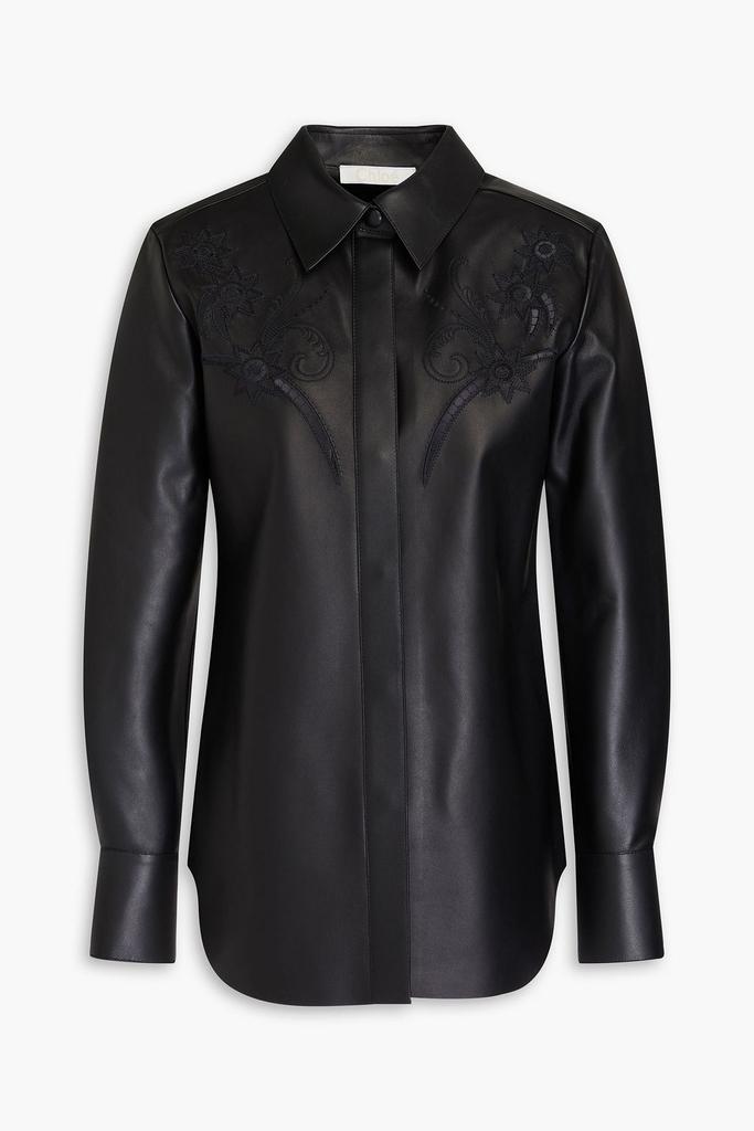 レザージャケット・コート Chloe Utilitarian Vest In Leather Chloé Utilitarian Vest in Soft Leather in Black | Chloé CI