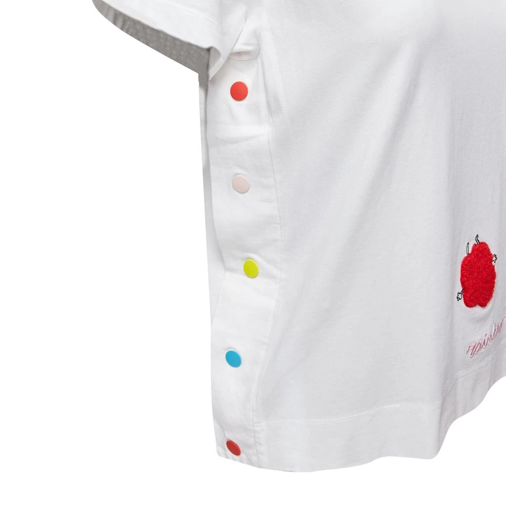 MIRA MIKATI Rainbow Tribe Tufted Sheep Button Side Short Sleeve Tshirt 2