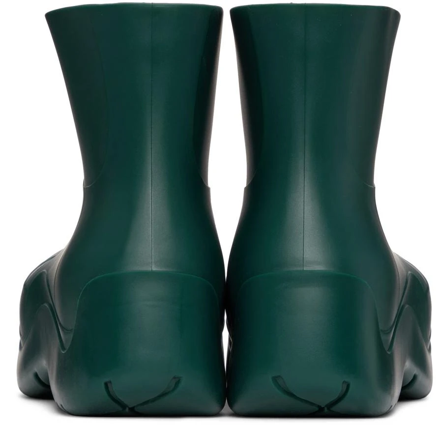 Bottega Veneta Green Matte Puddle Chelsea Boots 4