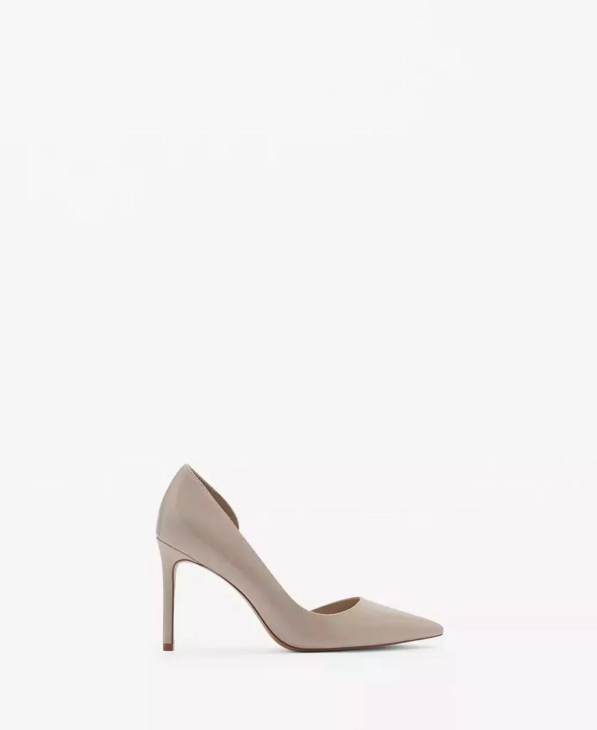 Mango Women
s Asymmetrical Leather-Effect Heeled Shoes