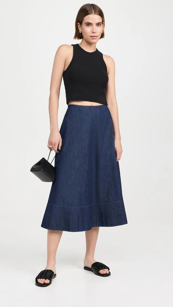 Tibi Summer Denim Circle Skirt 4