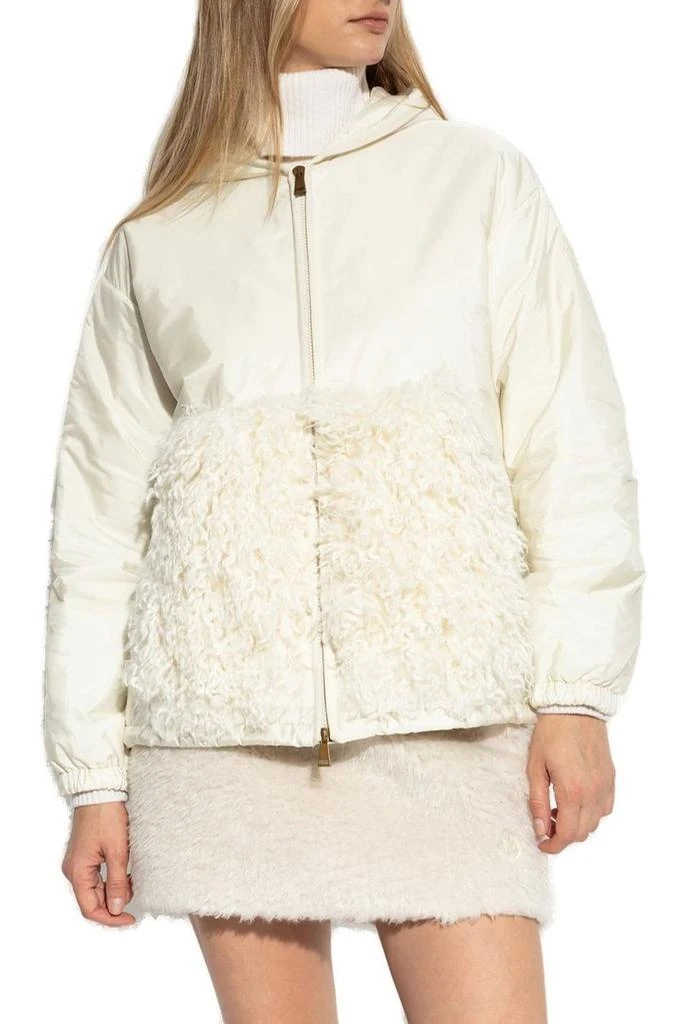Moncler Moncler Teddy-Trimmed Padded Zip-Up Hoodie 2