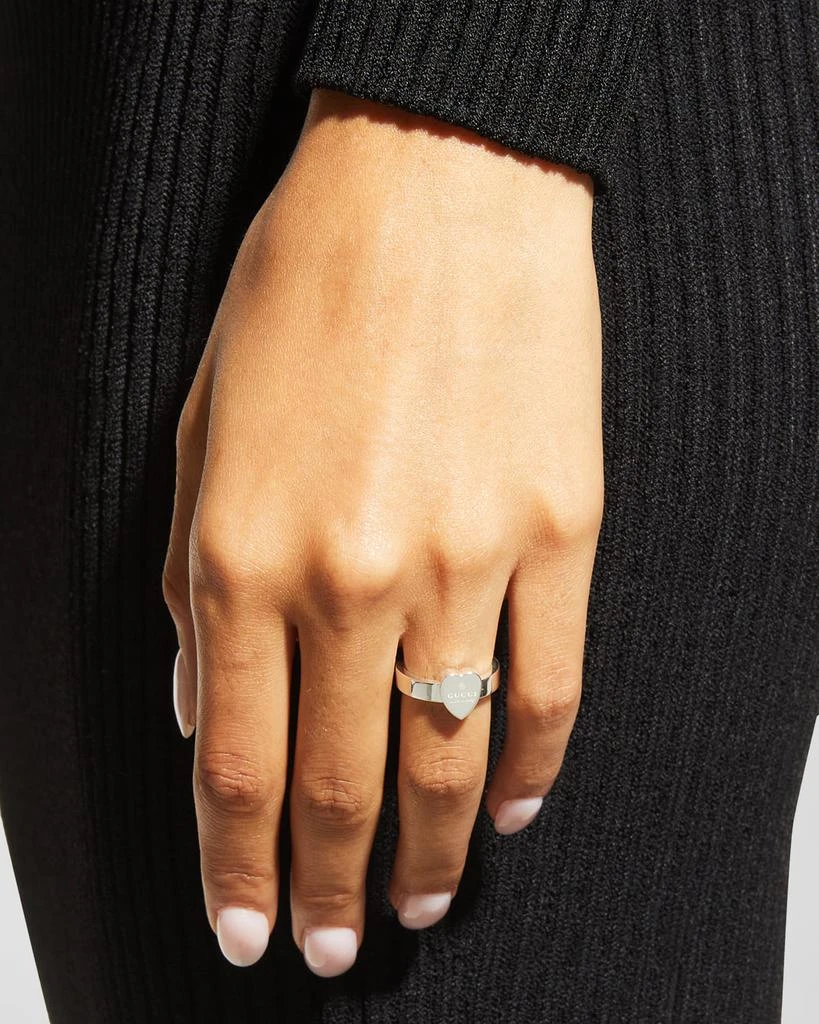 Gucci Engraved Heart Trademark Ring 2