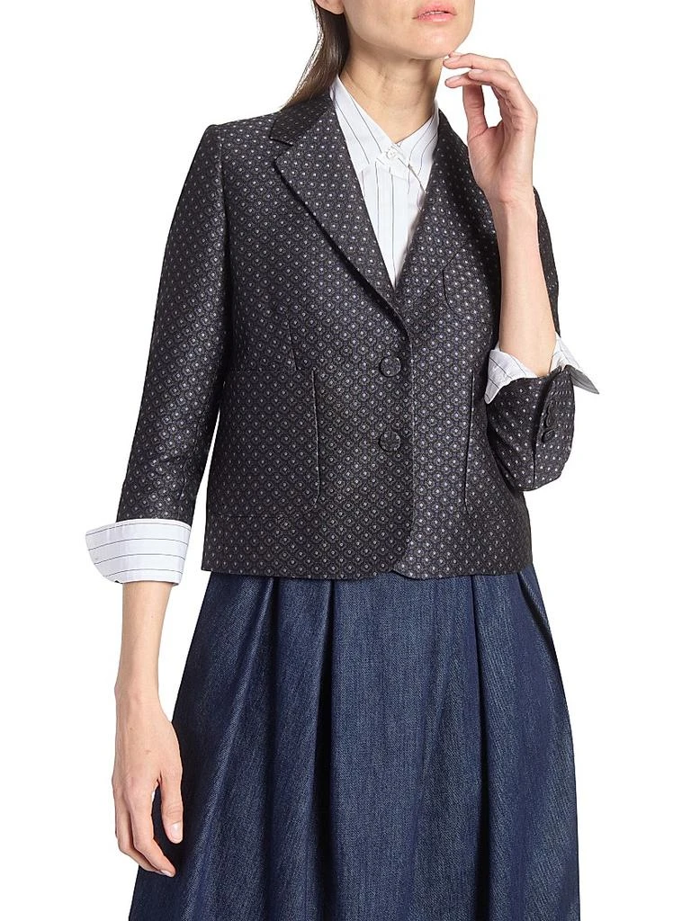 Dries Van Noten Printed Wool-Blend Jacquard Blazer 6