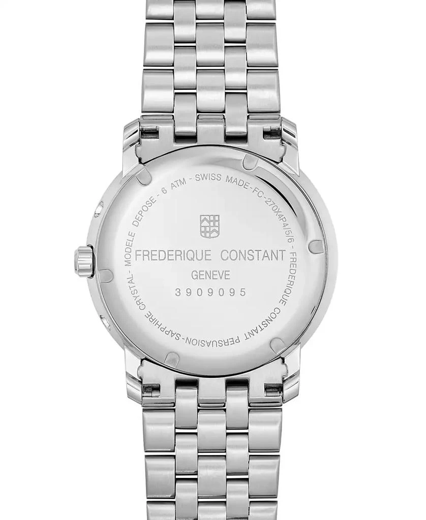 Frederique Constant Men's Swiss Classics Business Stainless Steel Bracelet Watch 40mm 3