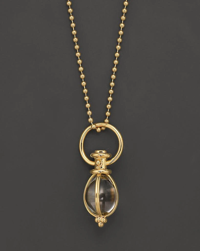 Temple St. Clair Oval Crystal Amulet in 18K Yellow Gold 4