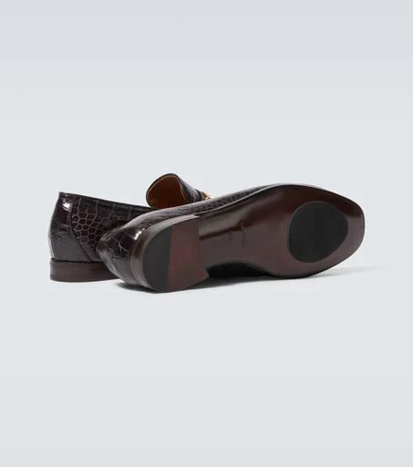 Tom Ford Gigi croc-effect leather loafers 7