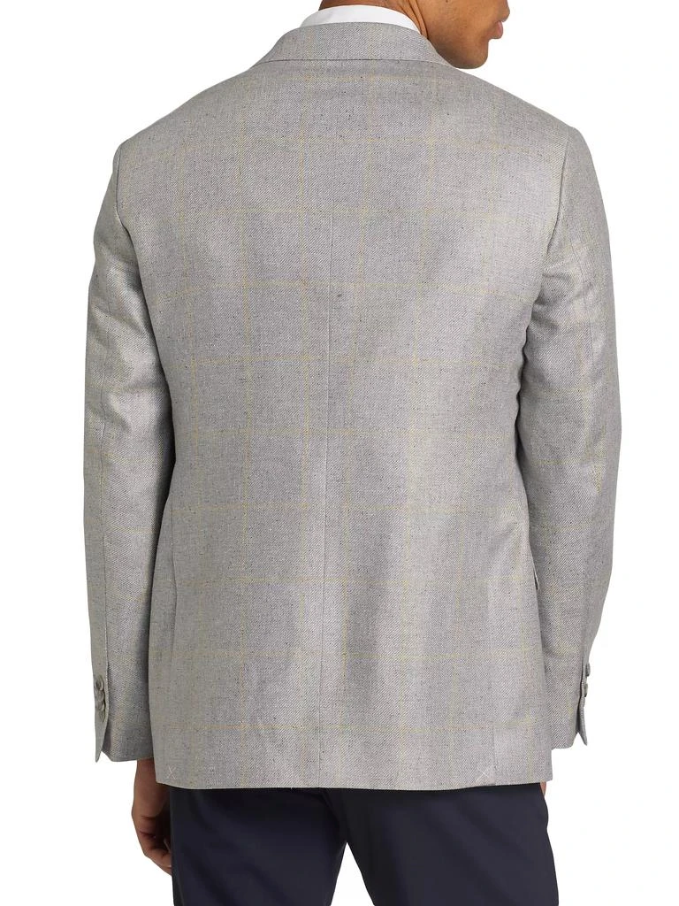 Saks Fifth Avenue COLLECTION Grid Wool Two-Button Sport Coat 5