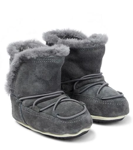Moon Boot Crib suede snow boots 1