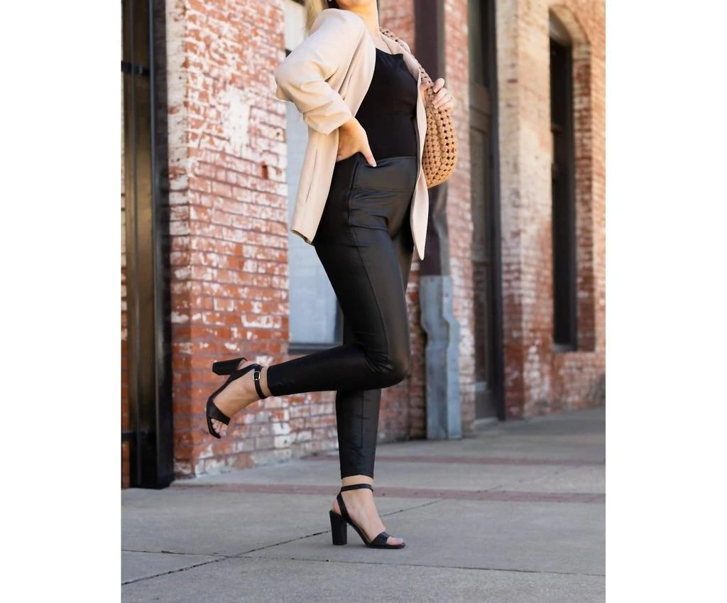 Julia Rose Julia Rose - Farrah High-waisted Faux Leather Leggings 7