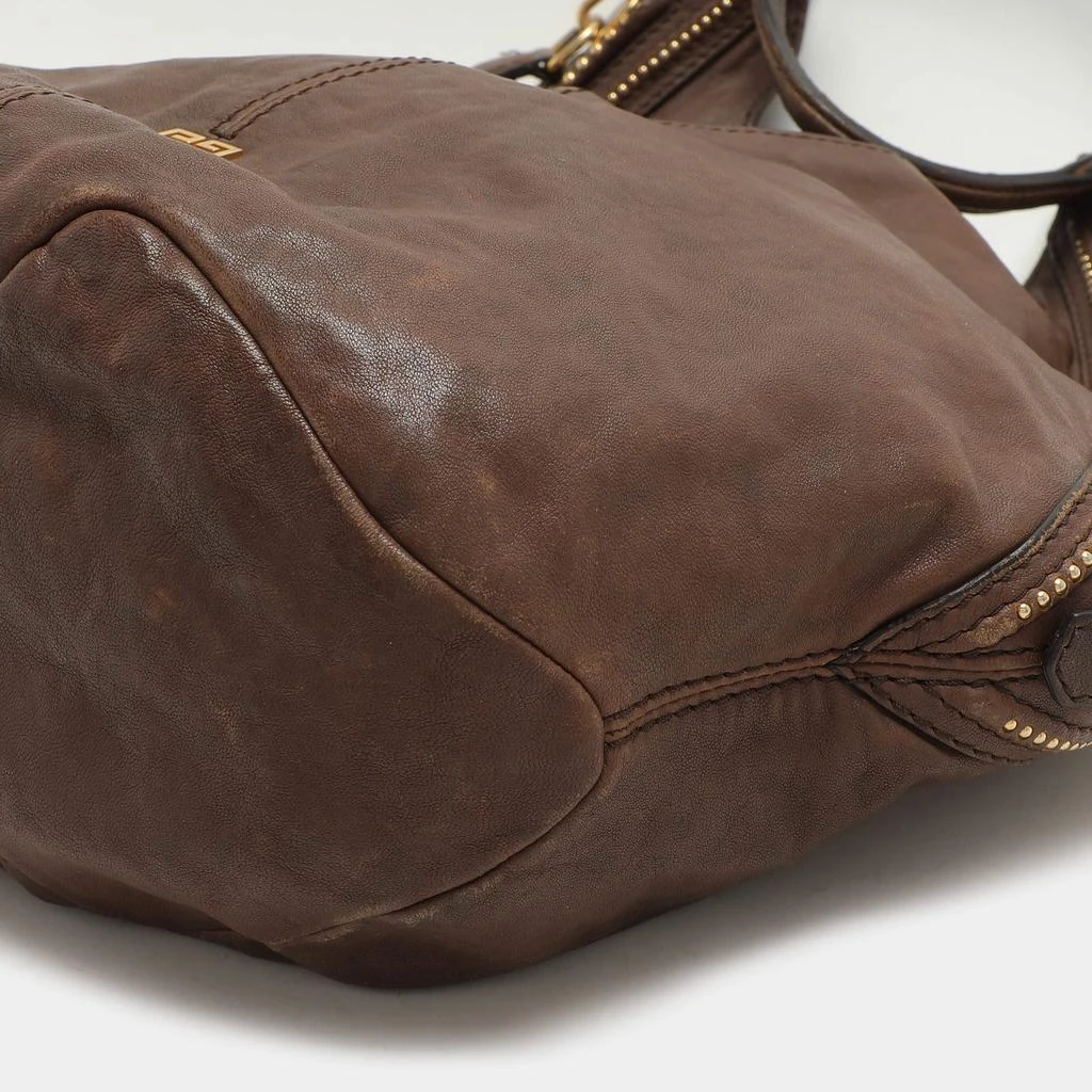 Givenchy Givenchy Brown Textured Leather Small Tinhan Hobo Bag 14