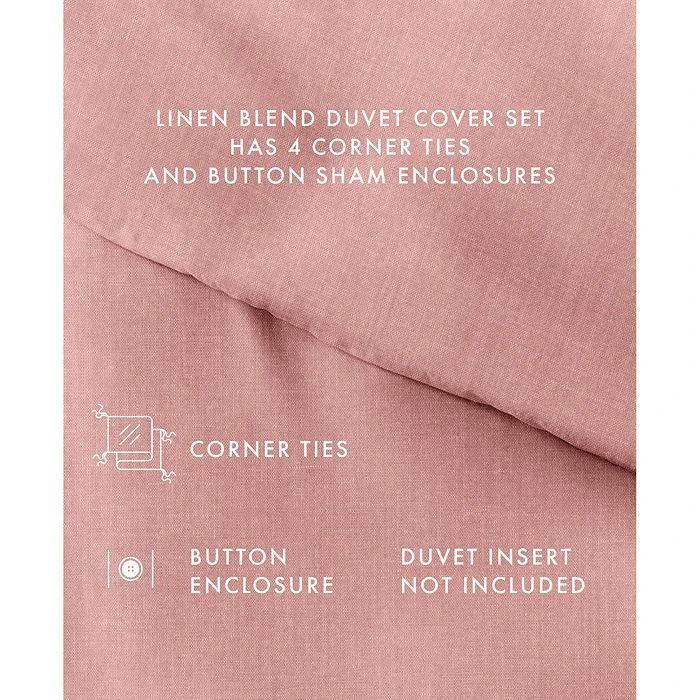 Rebecca Minkoff Soft Linen Blend Duvet Cover Set, King 5