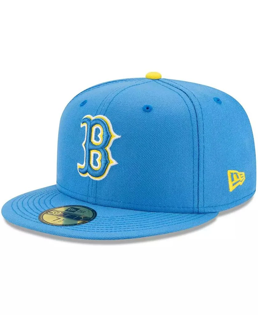 New Era Men's Light Blue Boston Red Sox City Connect 59FIFTY Fitted Hat 1