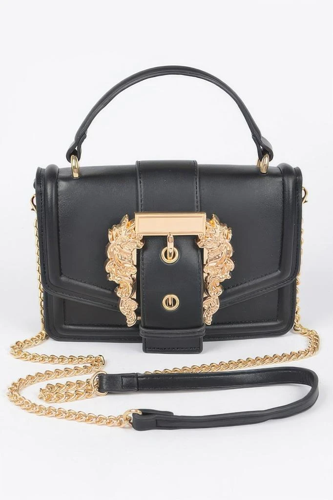 FASHNZFAB Vegan Top Handle Shoulder Clutch 2