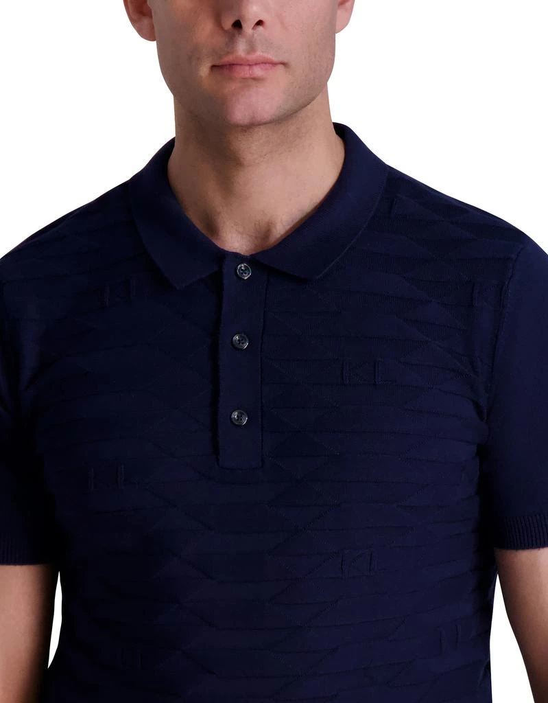 Karl Lagerfeld Paris SHORT SLEEVE KNIT POLO 5