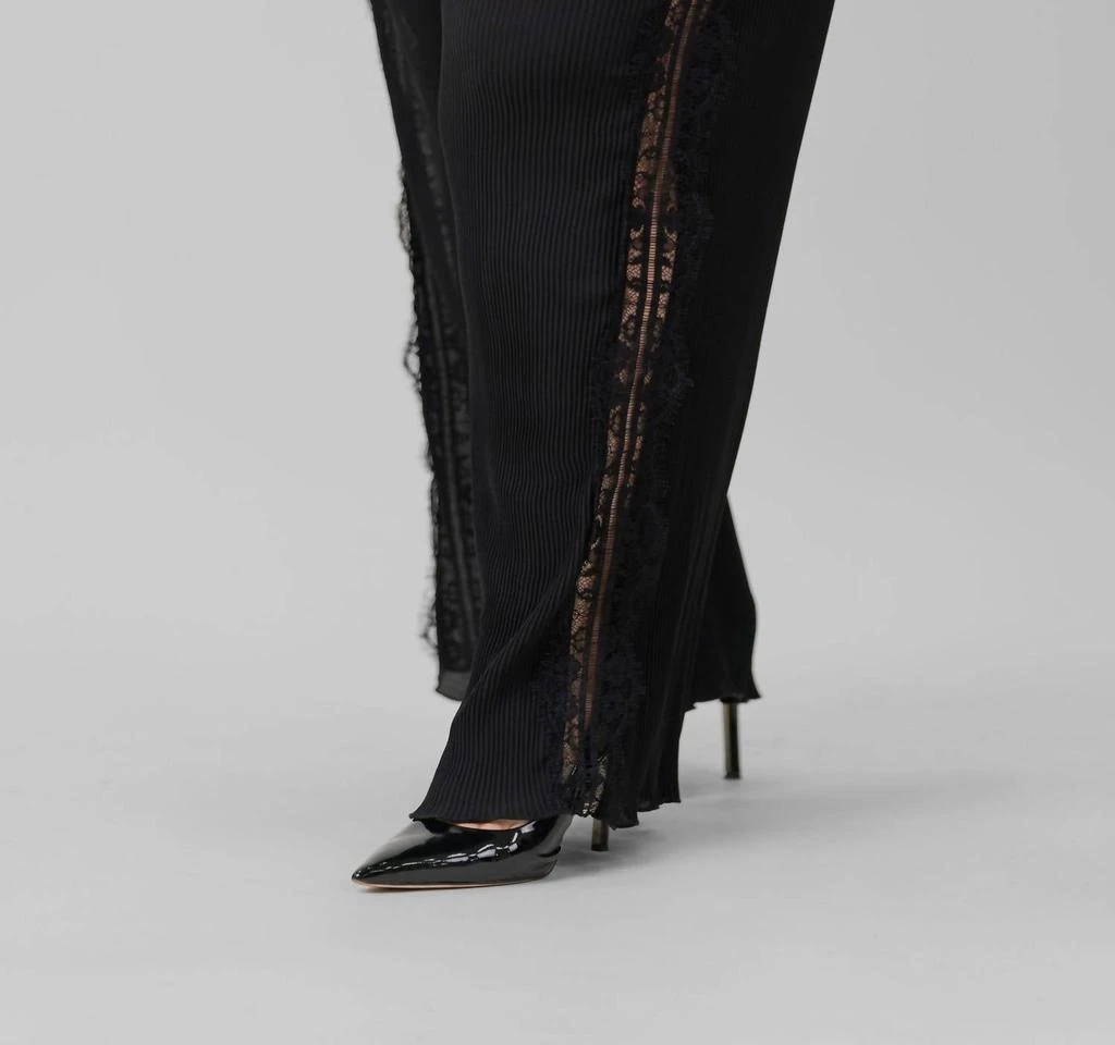 mat fashion Mat Fashion - Pleated Trouser With Lace Trim 2