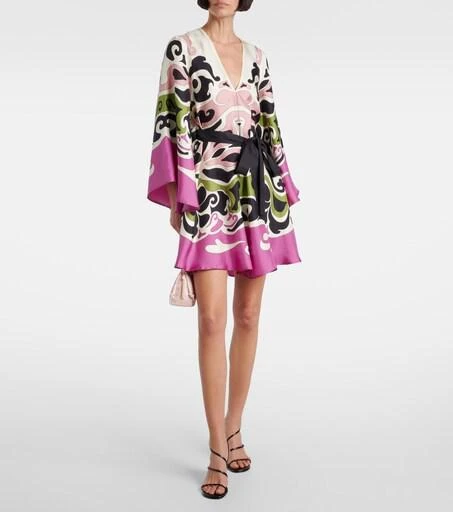La DoubleJ Dresses Women - Mini Magnifico Dress Phoenix Place Pink L 100% Silk