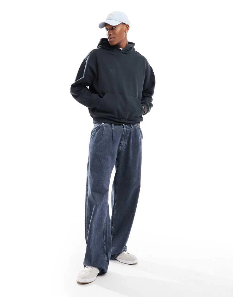 Cotton:On Cotton On box fit hoodie in washed black 3