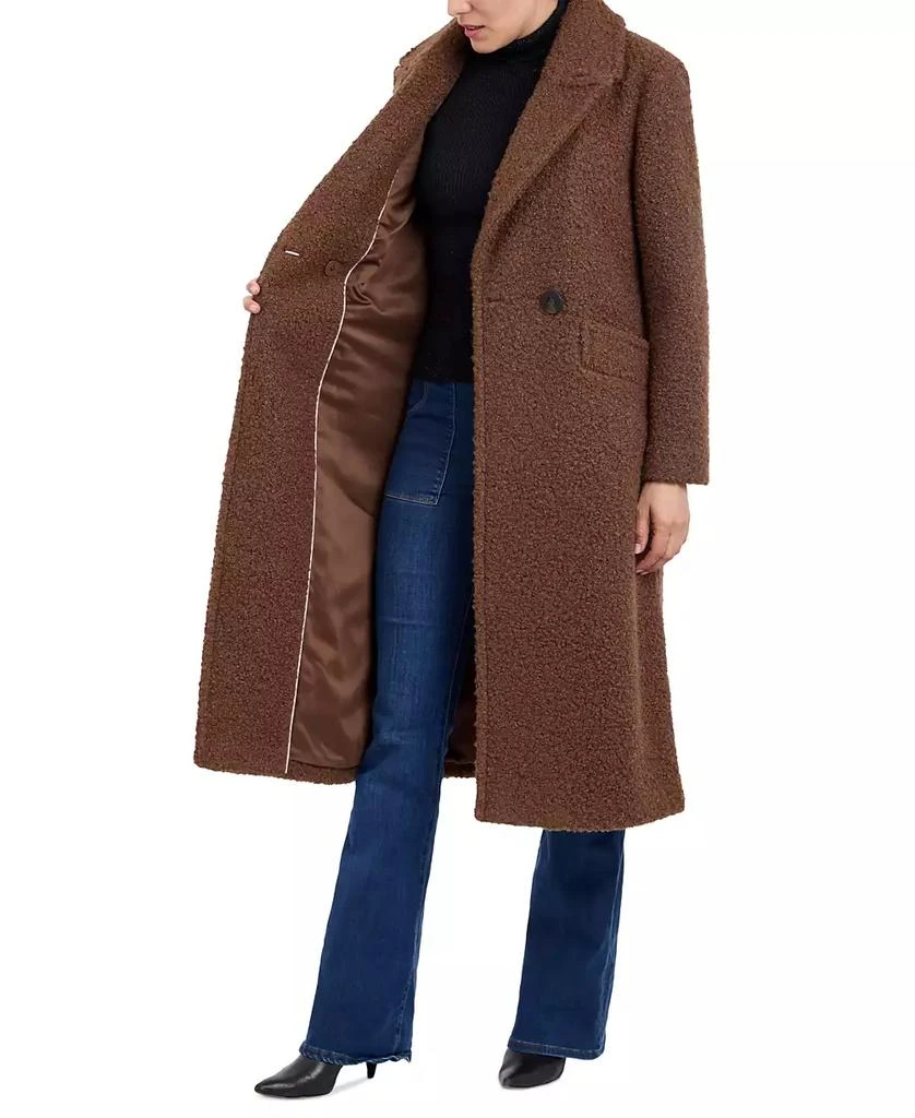 BCBG Women's Double-Breasted Bouclé Walker Coat 3